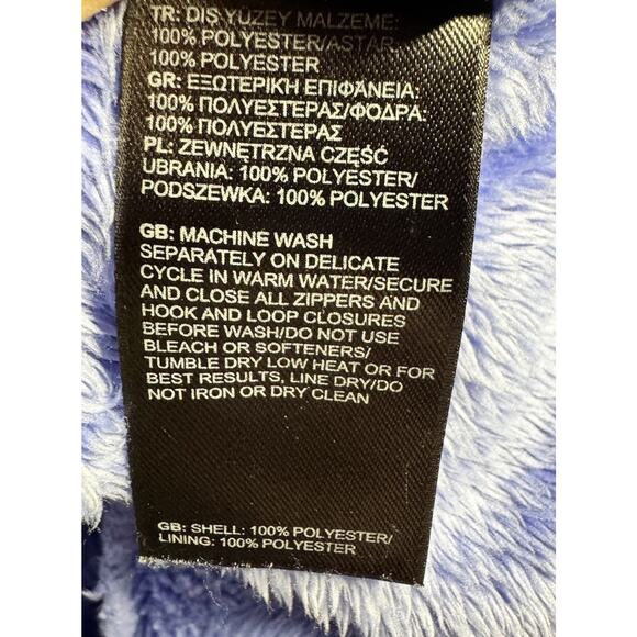 The North Face Sz S Osito Periwinkle Plush Full Zip Fleece Jacket Comfort Cozy - Picture 8 of 10